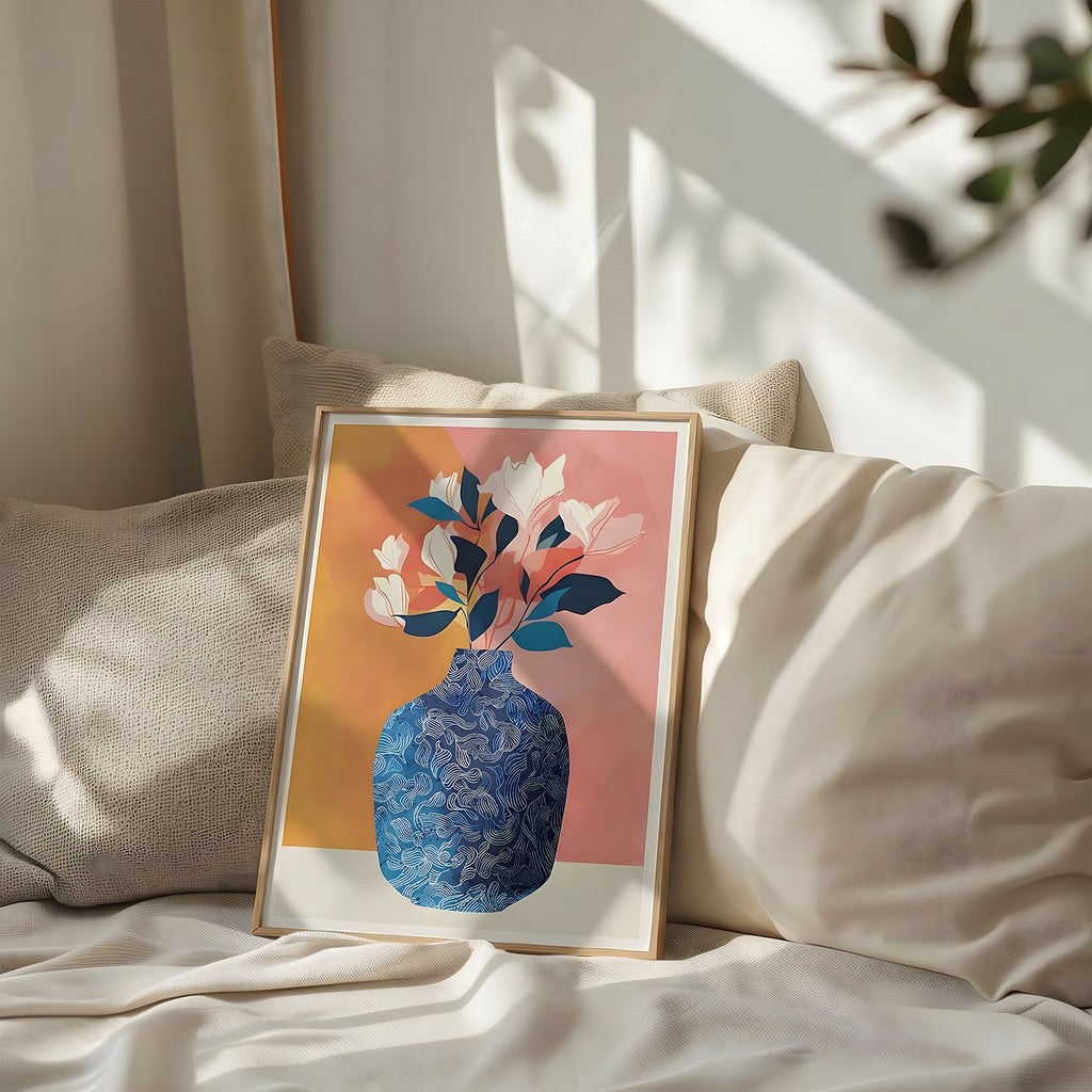 Blue White Vase