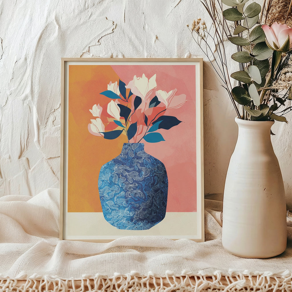 Blue White Vase