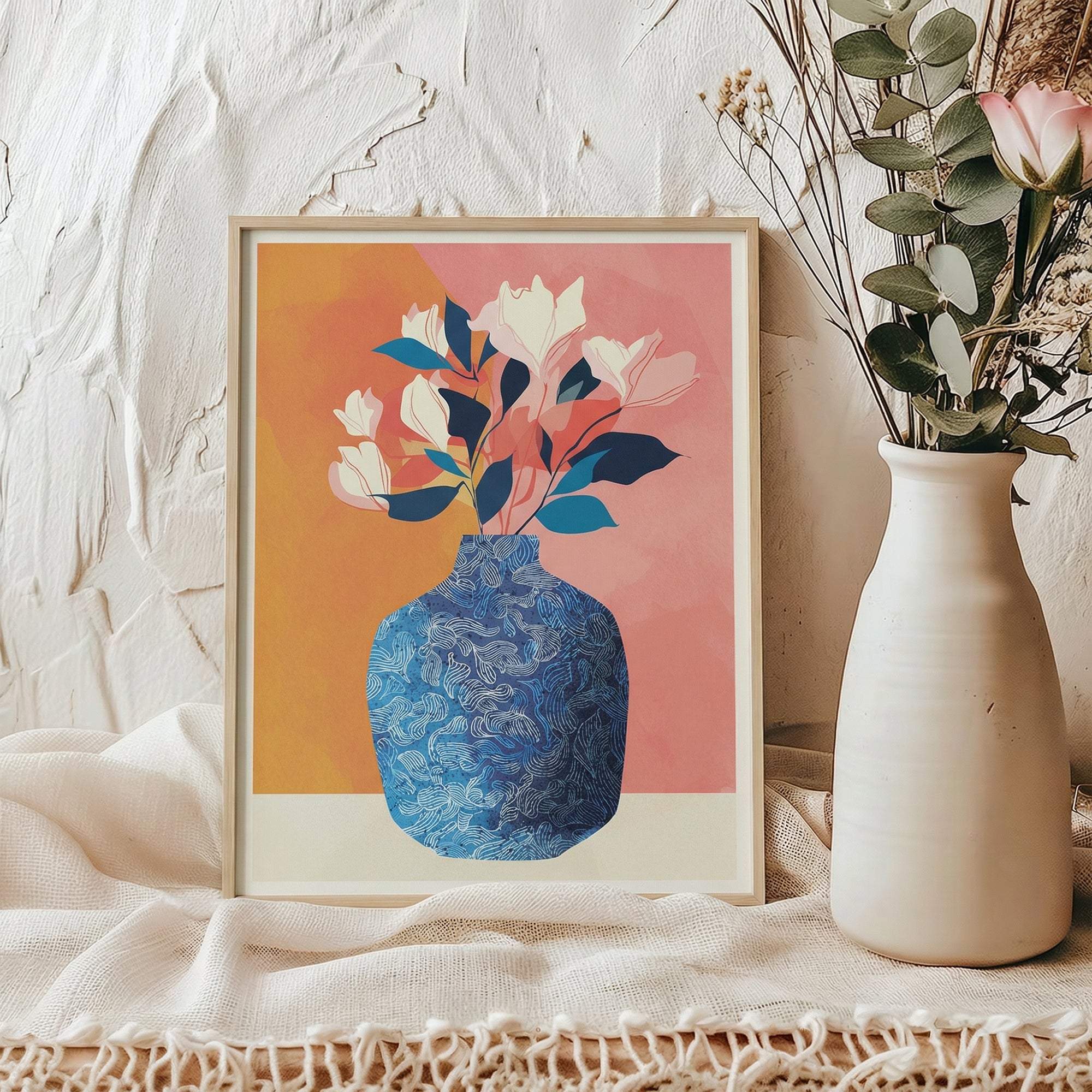 Blue White Vase