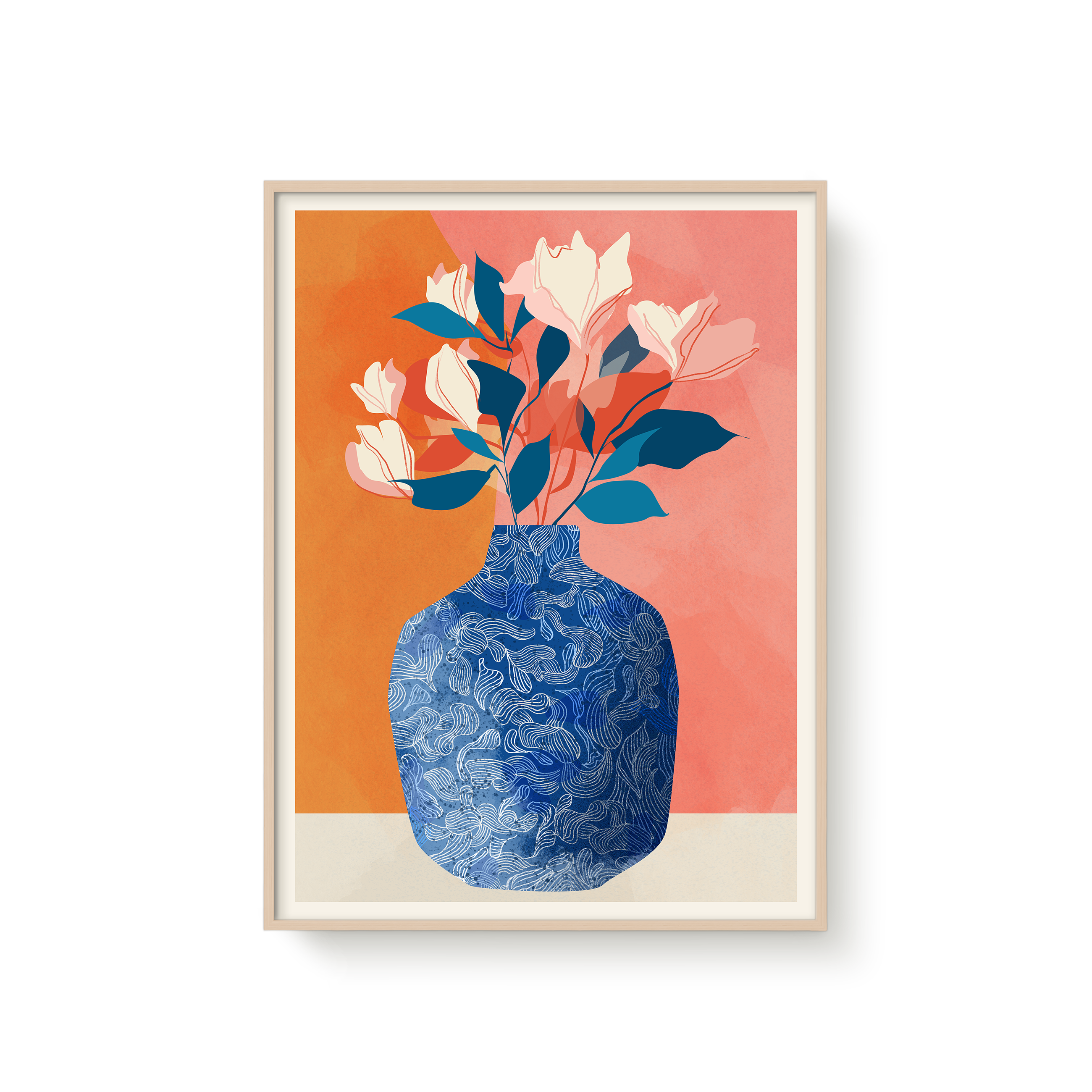 Blue White Vase