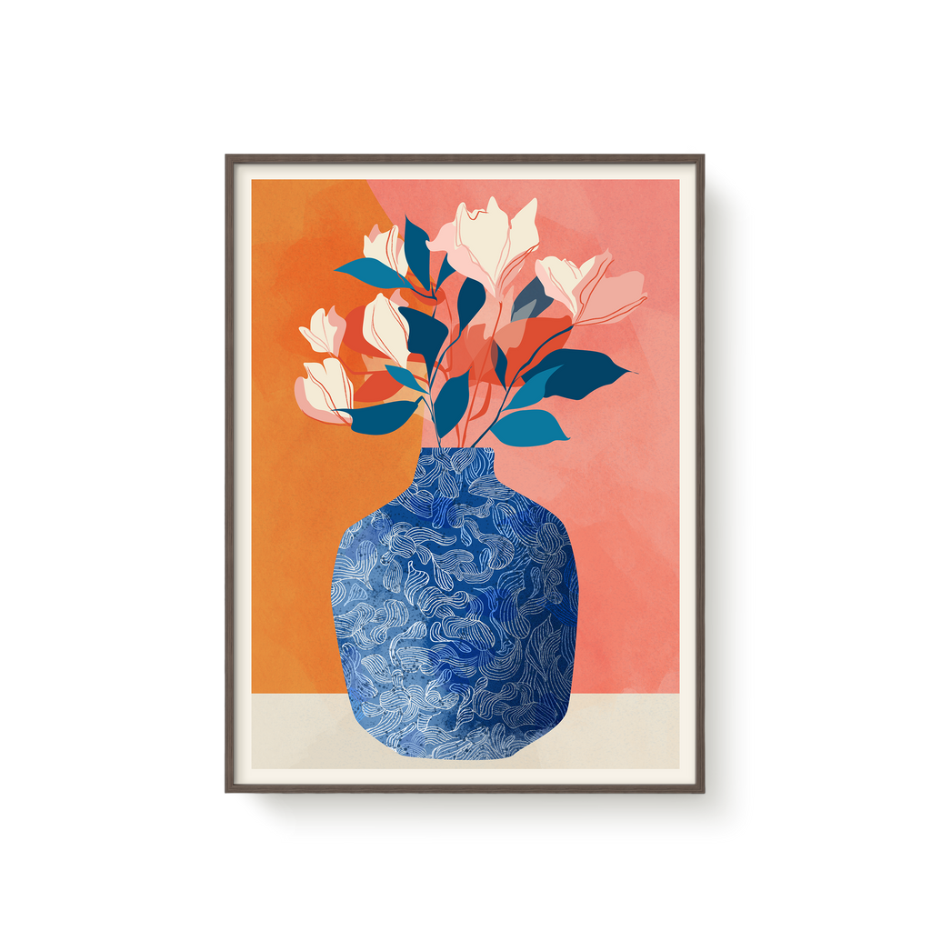 Blue White Vase