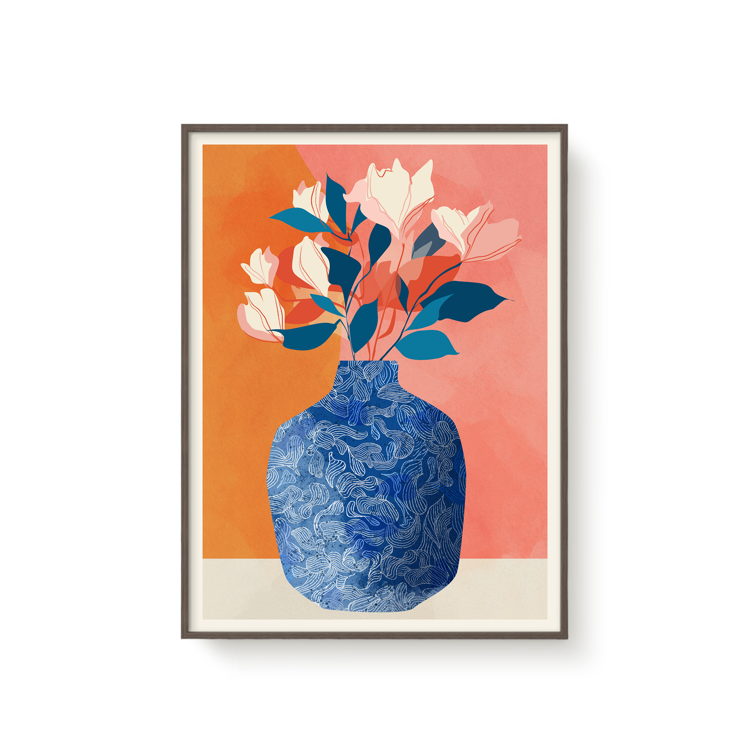 Blue White Vase