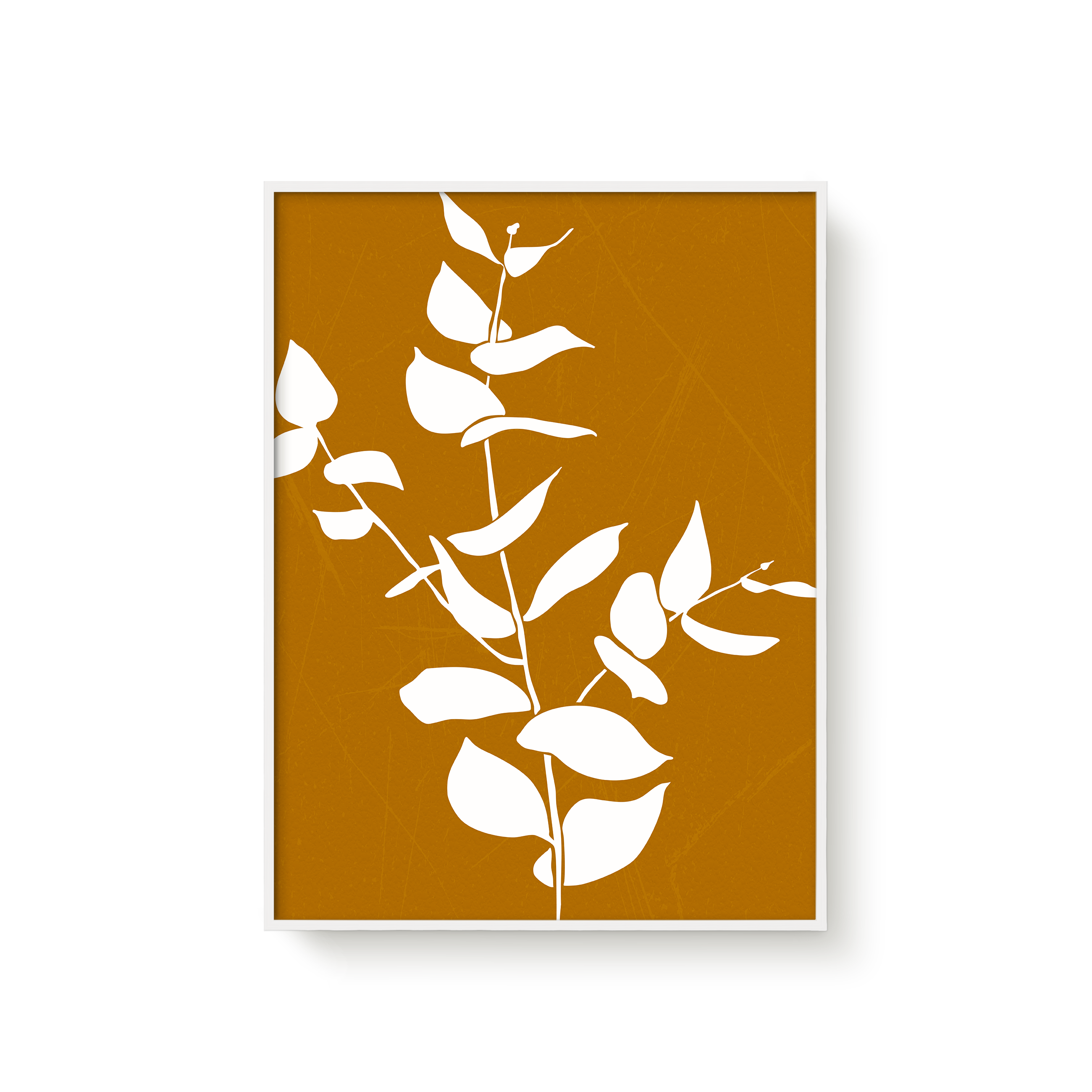 Plant Leaf on Yellow 01