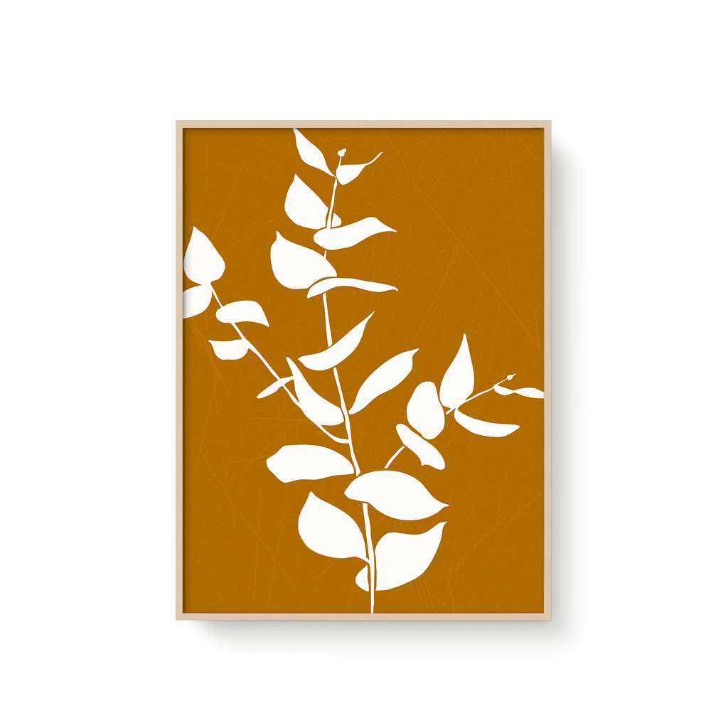 Plant Leaf on Yellow 01