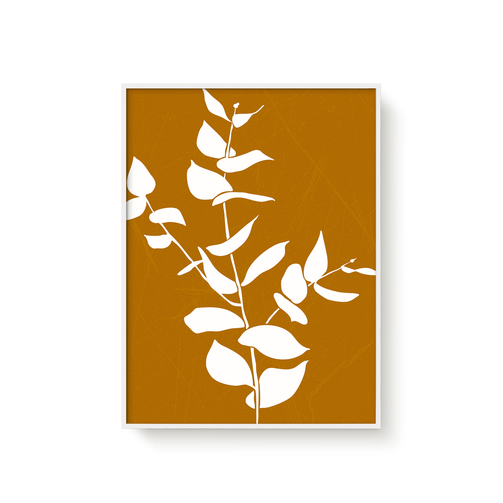 Plant Leaf on Yellow 01