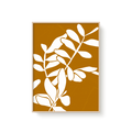 Plant Leaf on Yellow 03