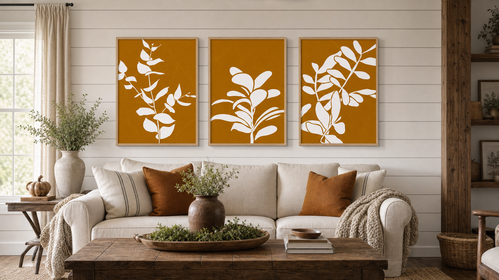 Plant Leaf on Yellow 01